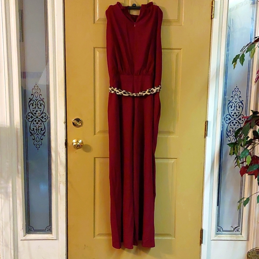 One piece burgundy jumper